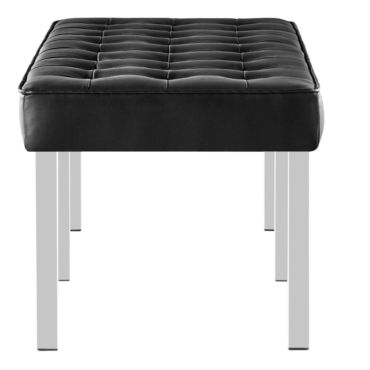 Modway Loft Tufted Vegan Leather Bench FredCo