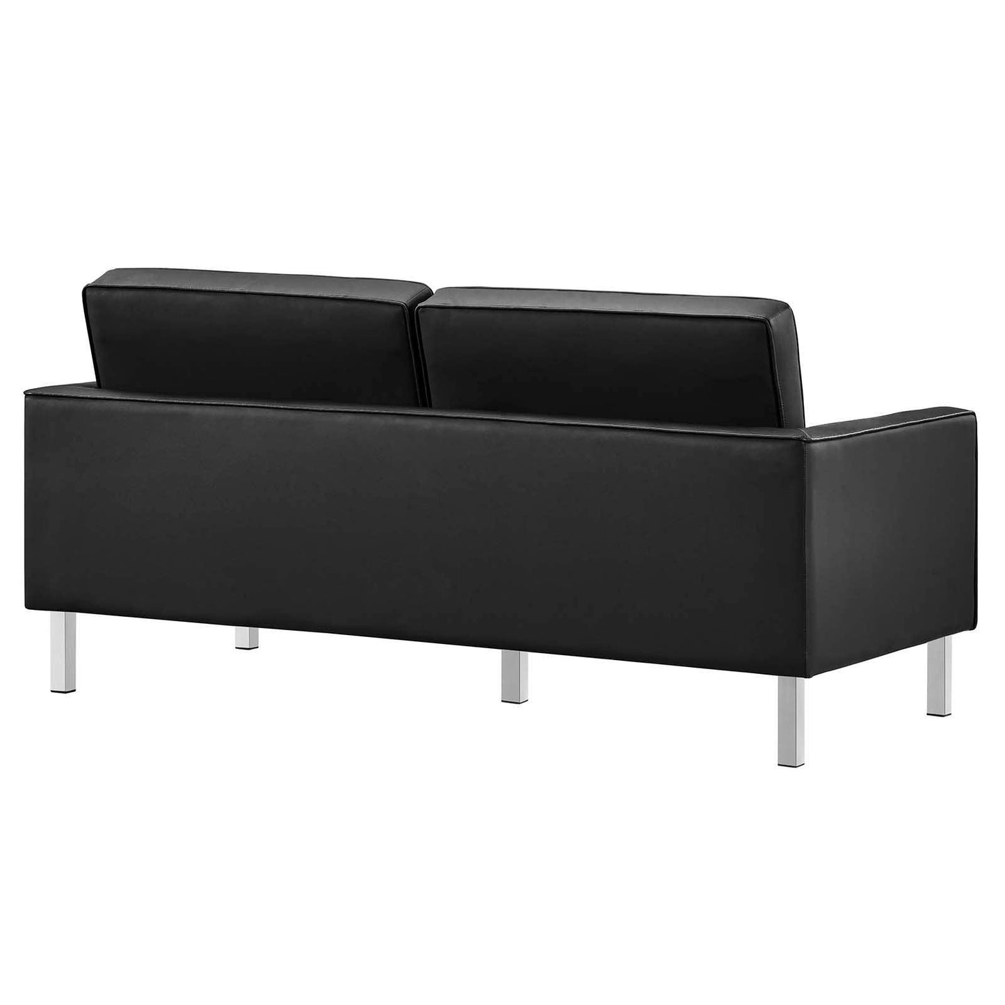 Modway Loft Tufted Vegan Leather Loveseat FredCo