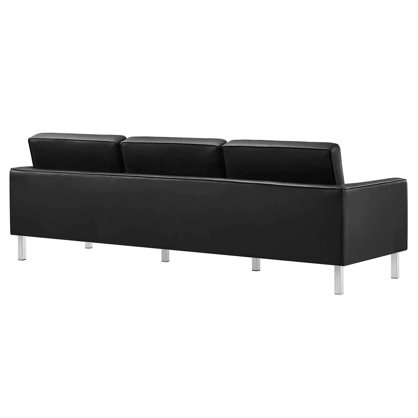 Modway Loft Tufted Vegan Leather Sofa FredCo
