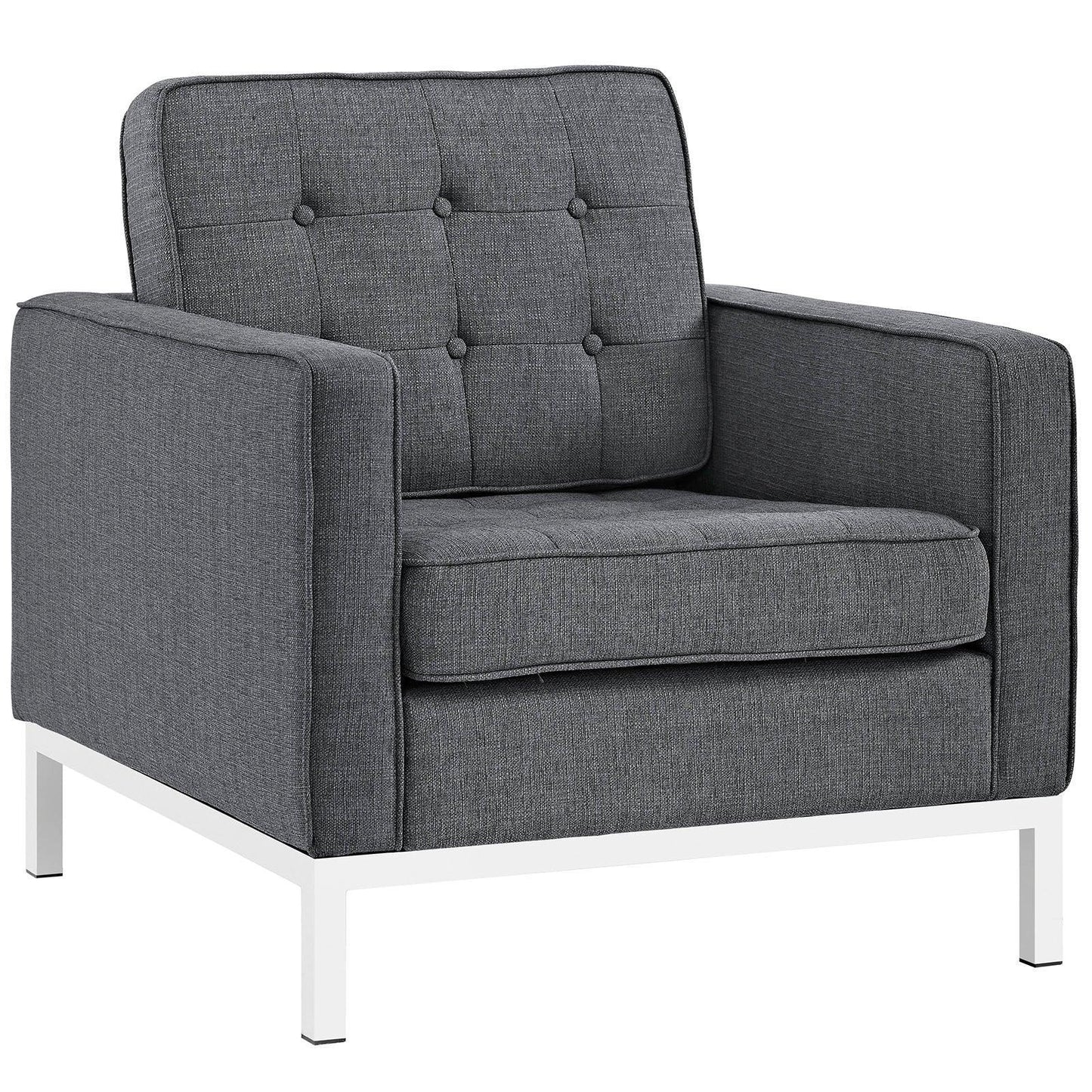Modway Loft Upholstered Fabric Armchair FredCo
