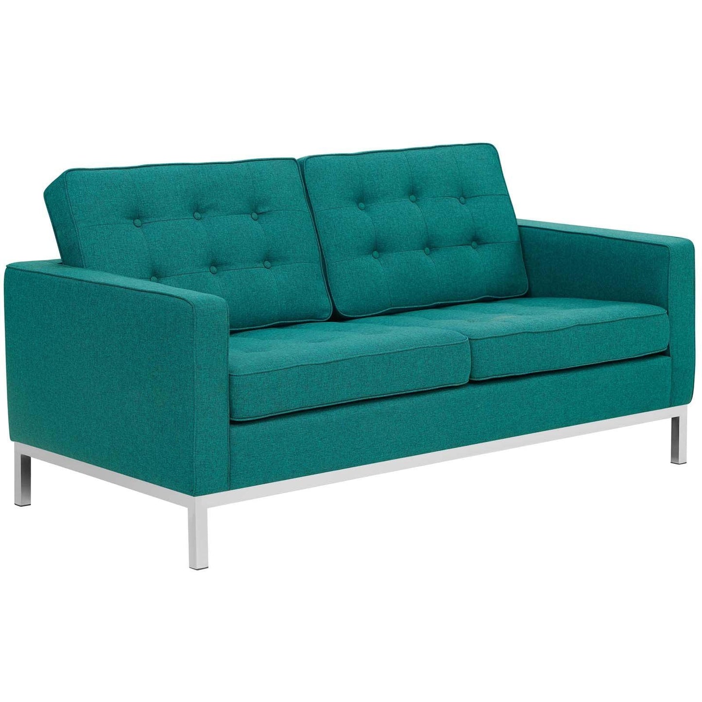 Modway Loft Upholstered Fabric Loveseat FredCo