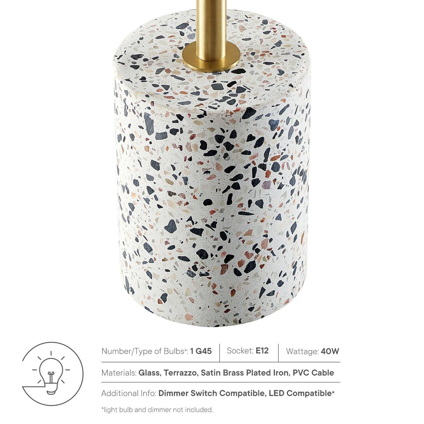 Modway Logic Terrazzo Table Lamp FredCo