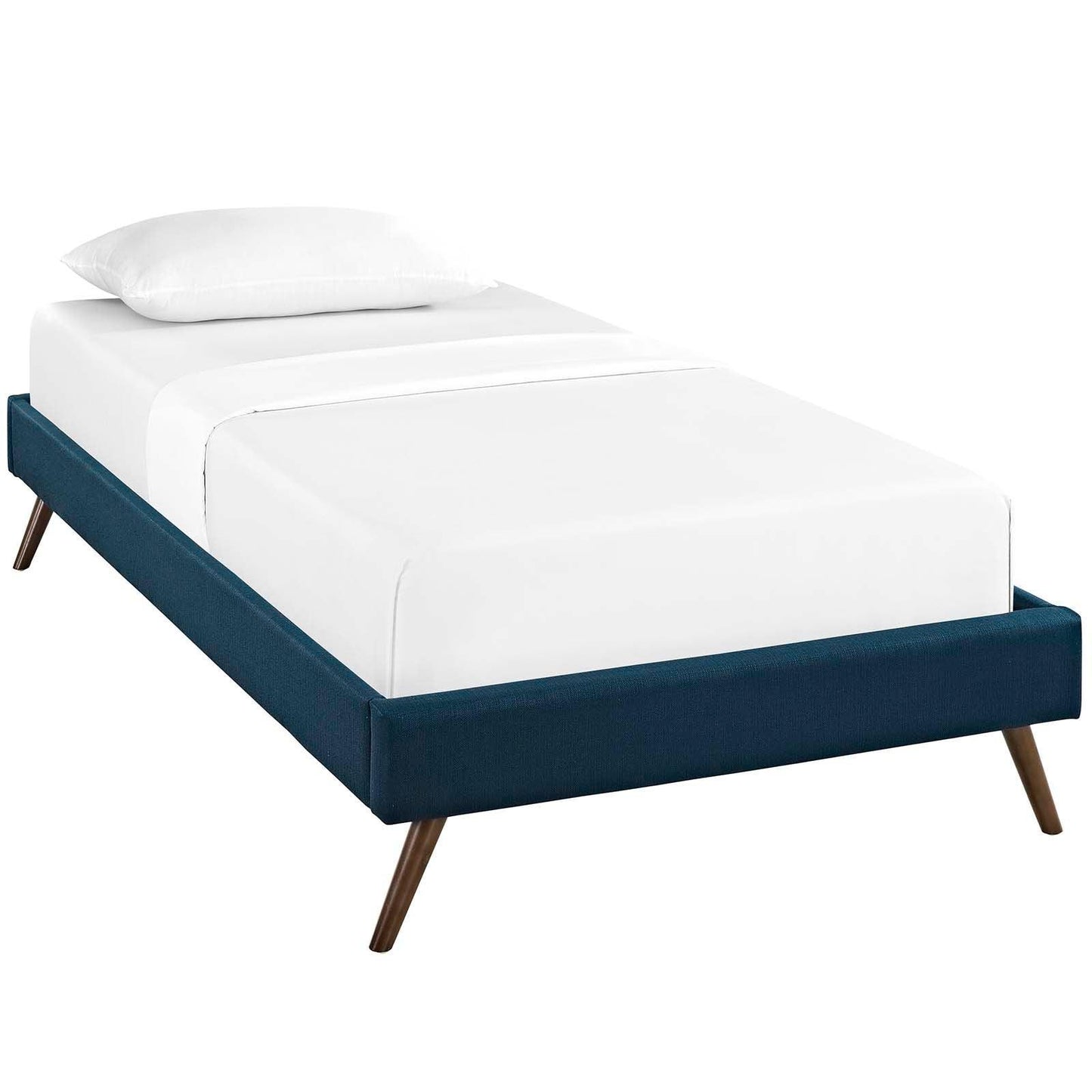 Modway Loryn Twin Fabric Bed Frame with Round Splayed Legs FredCo