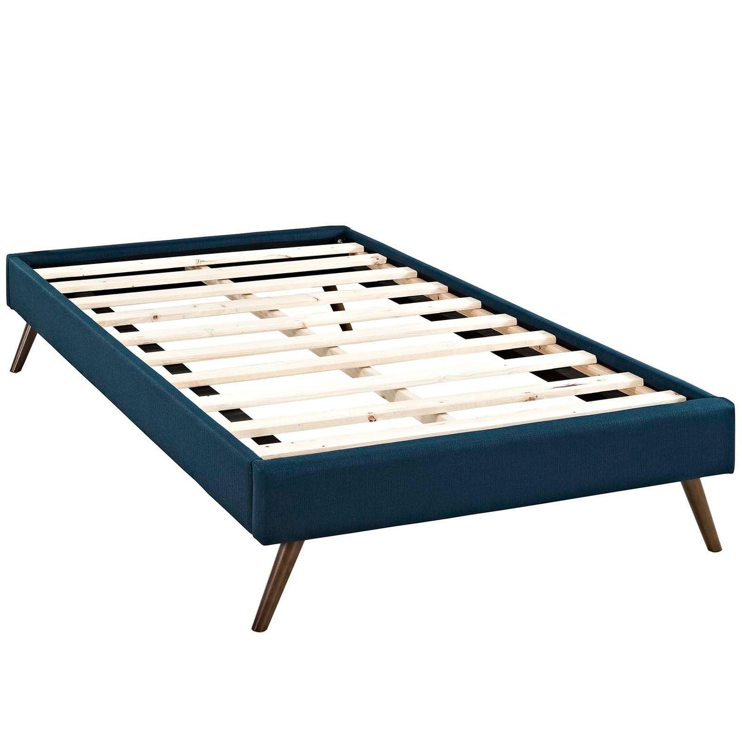 Modway Loryn Twin Fabric Bed Frame with Round Splayed Legs FredCo