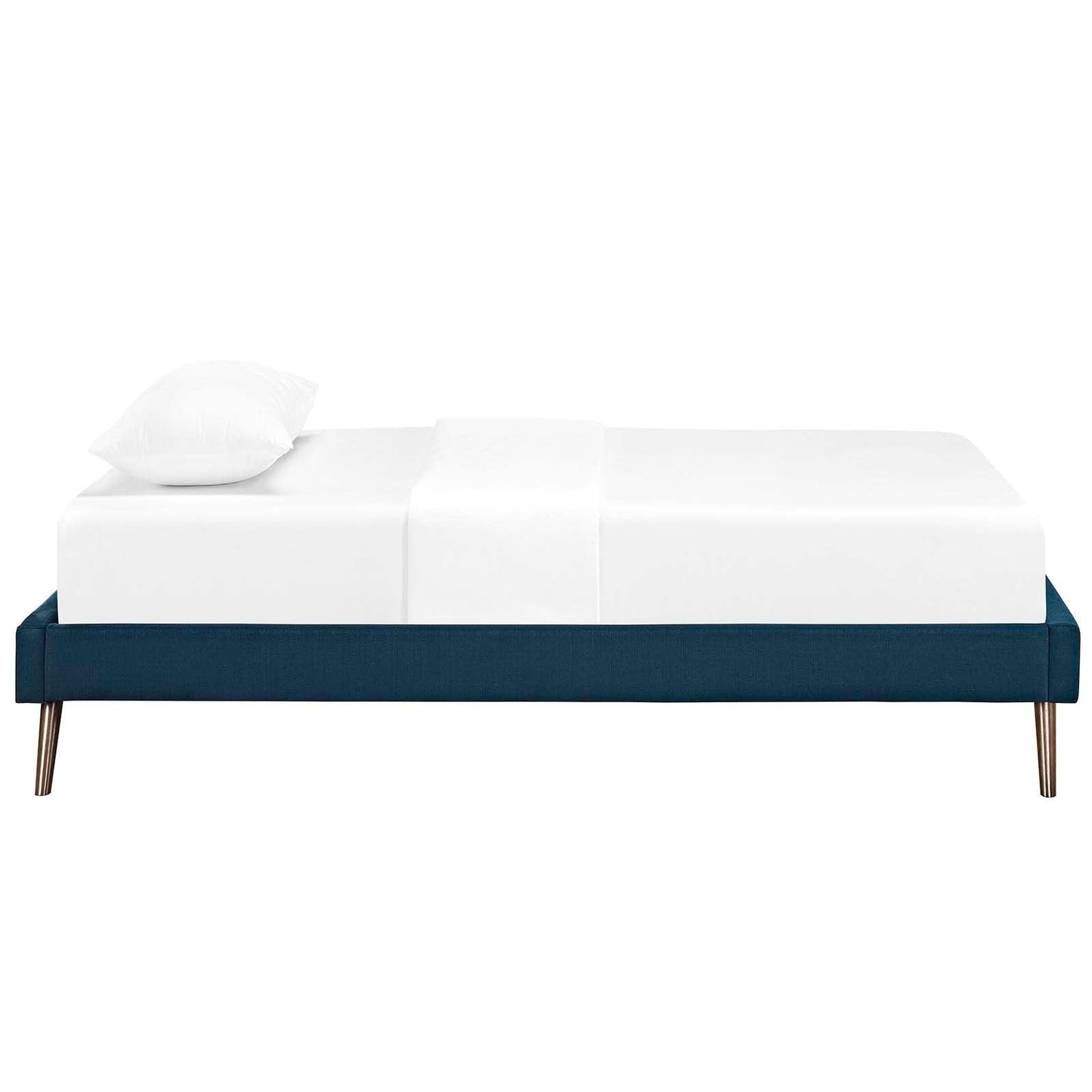 Modway Loryn Twin Fabric Bed Frame with Round Splayed Legs FredCo