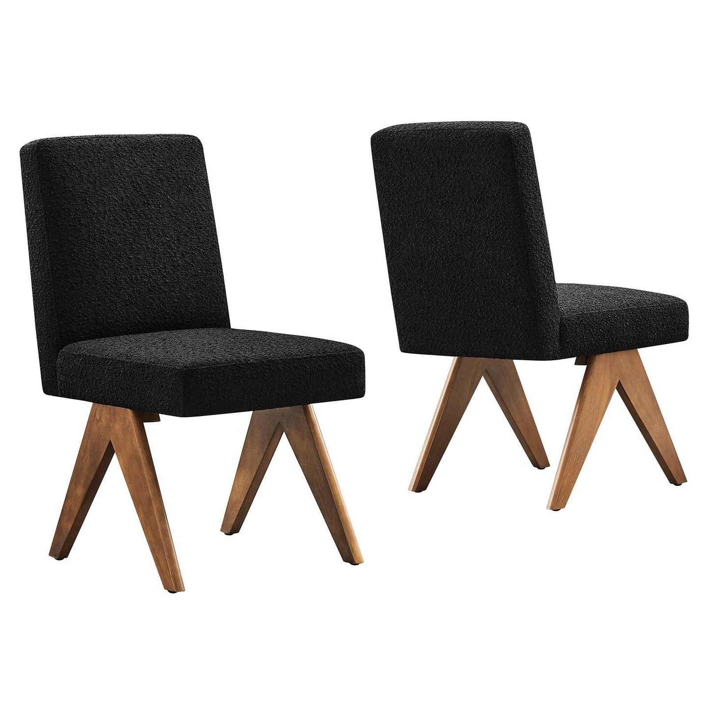 Modway Lyra Boucle Fabric Dining Room Side Chair - Set of 2, EEI-6508 FredCo