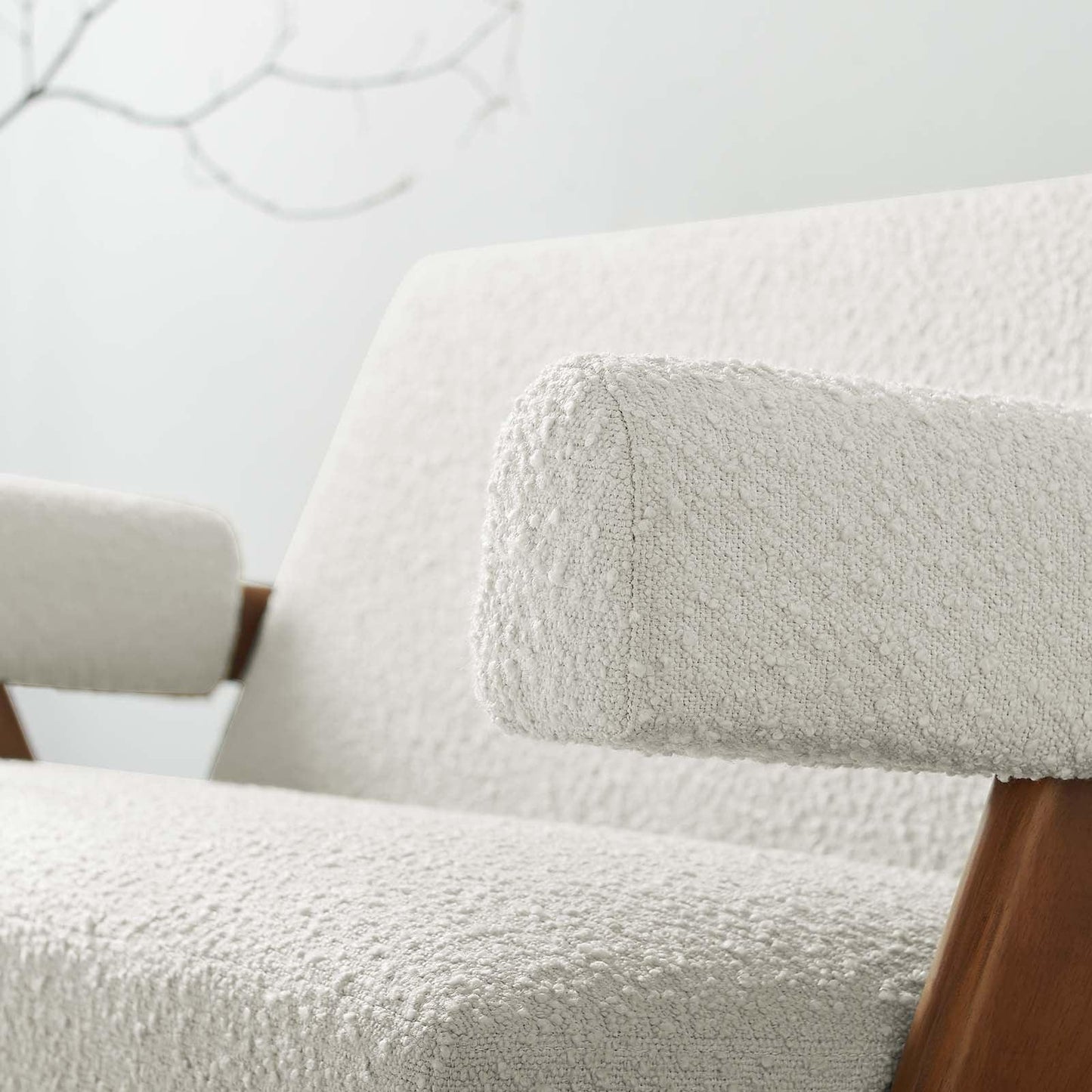Modway Lyra Boucle Fabric Loveseat, EEI-6504 FredCo