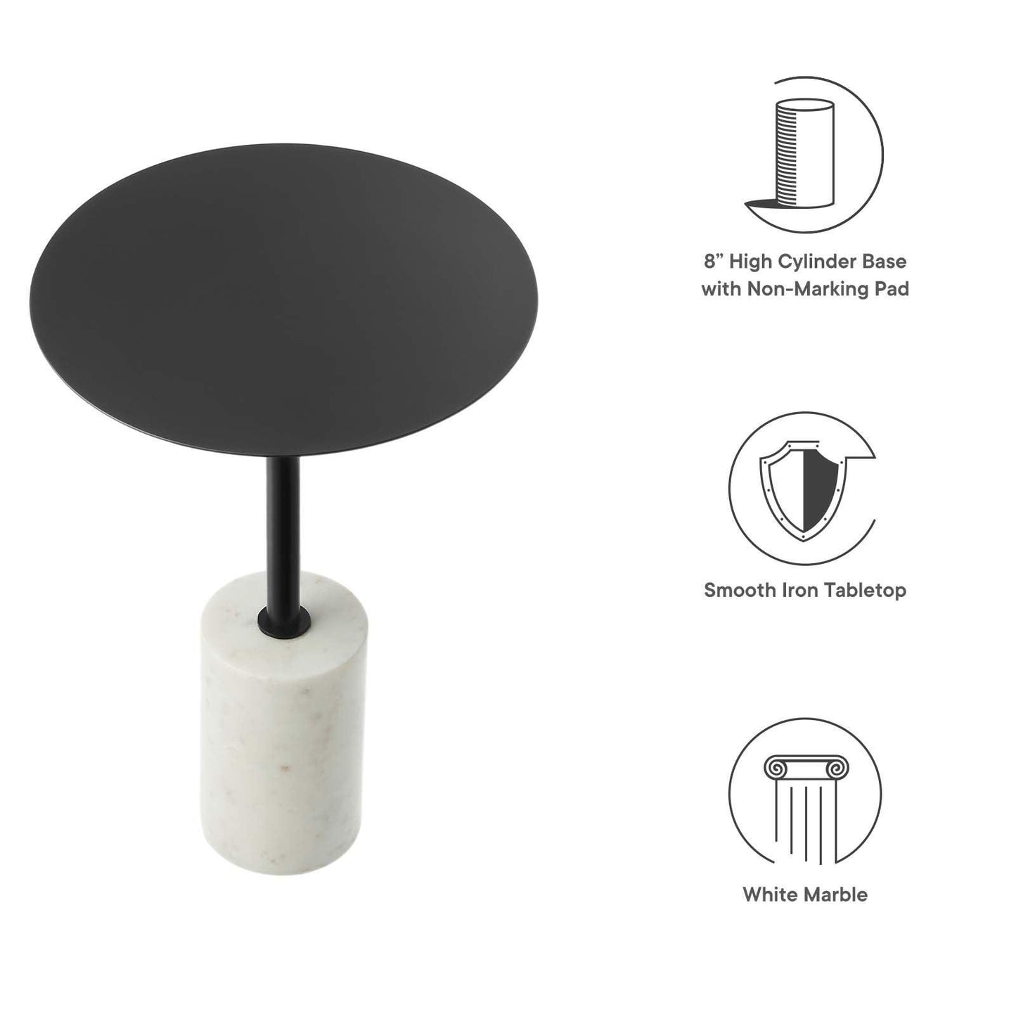 Modway Lyric Round Side Table FredCo