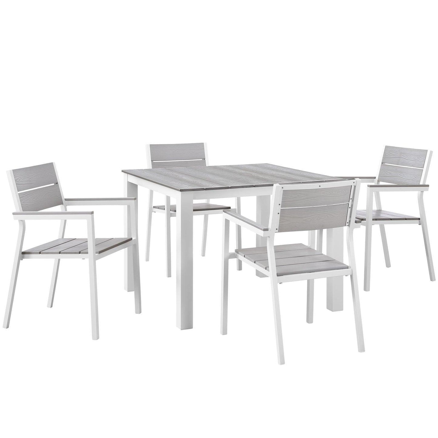 Modway Maine 5 Piece Outdoor Patio Dining Set FredCo