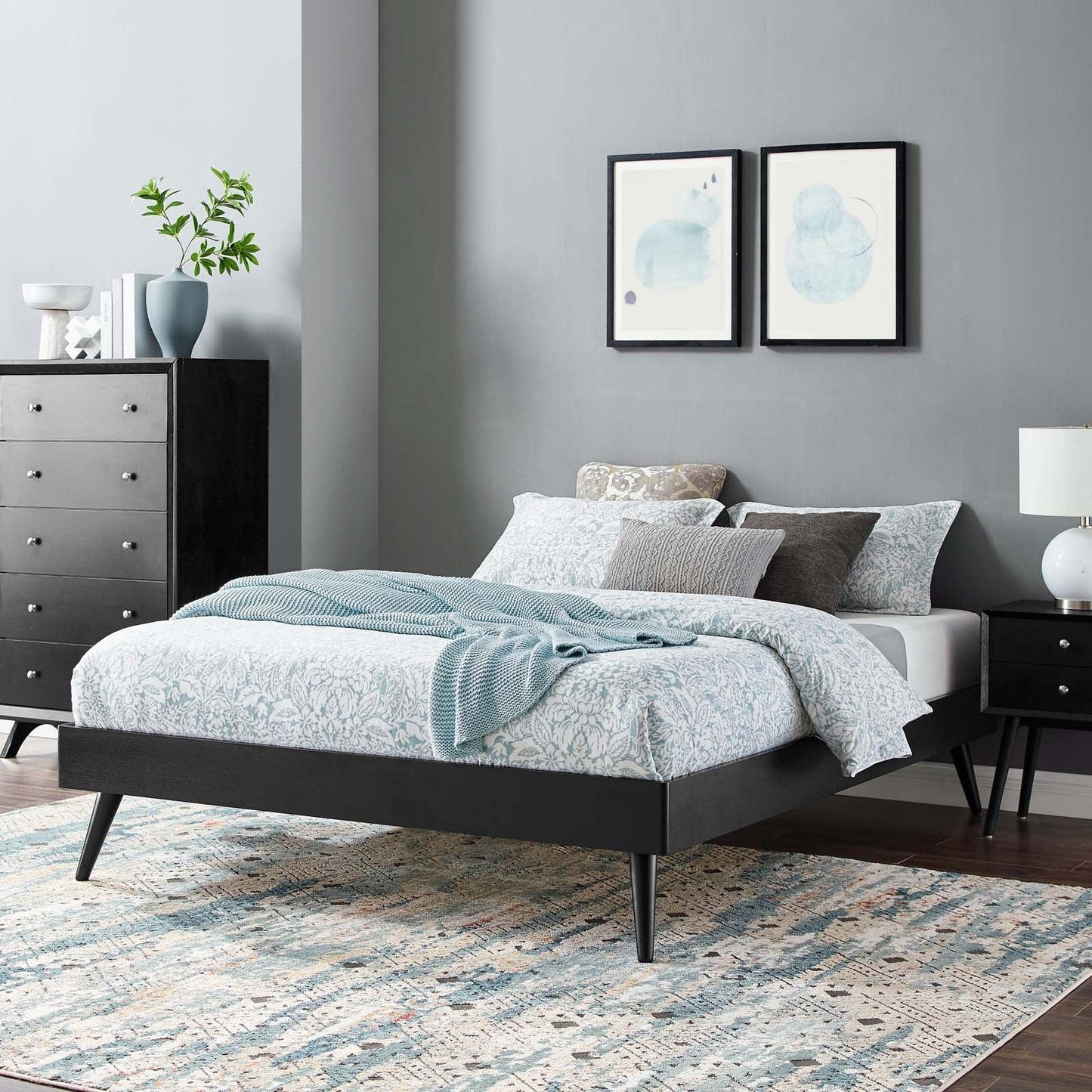 Modway Margo Full Wood Platform Bed Frame FredCo