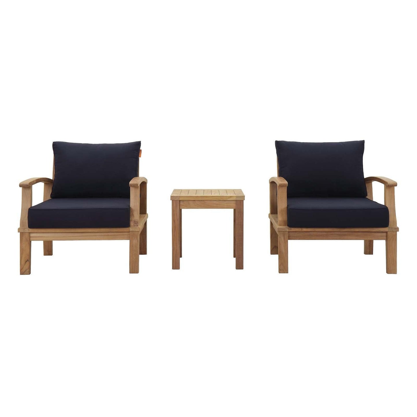 Modway Marina 3 Piece Outdoor Patio Teak Set, EEI-1487 FredCo
