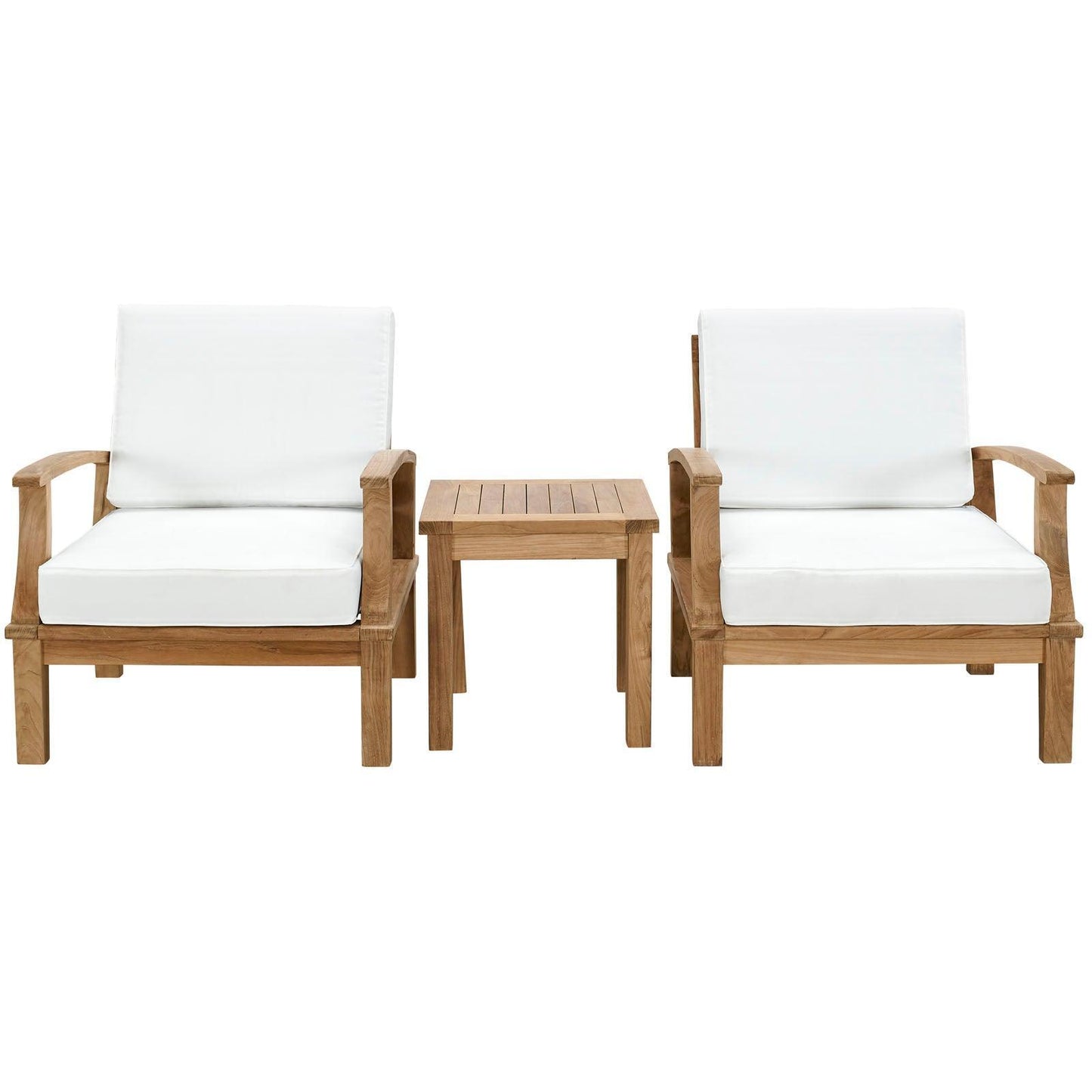 Modway Marina 3 Piece Outdoor Patio Teak Set, EEI-1487 FredCo