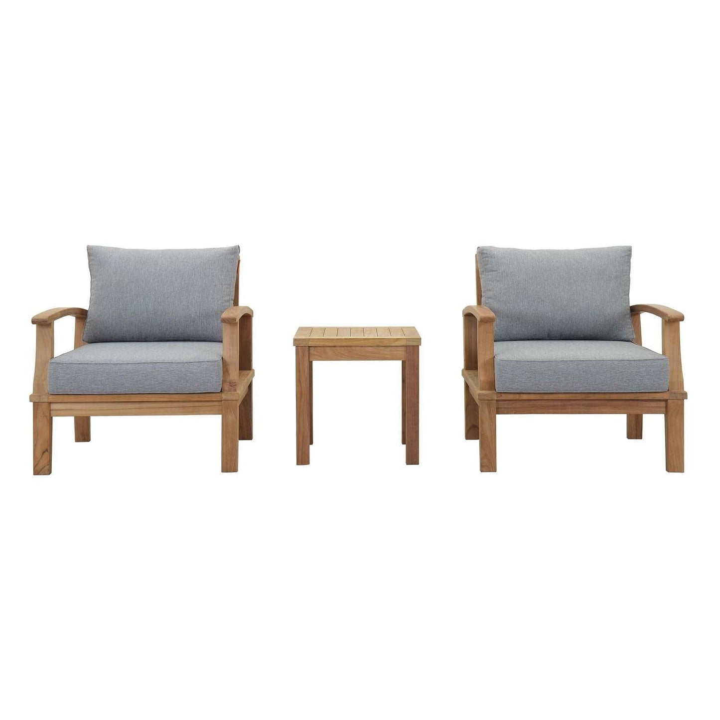 Modway Marina 3 Piece Outdoor Patio Teak Set, EEI-1487 FredCo