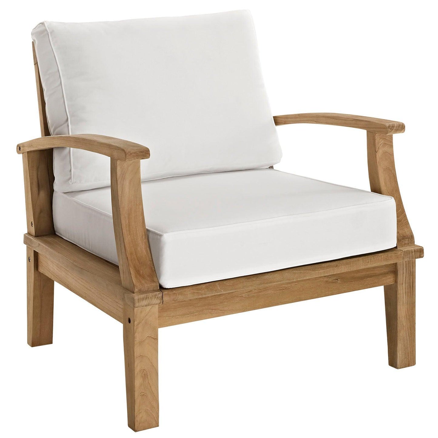 Modway Marina Outdoor Patio Teak Armchair FredCo