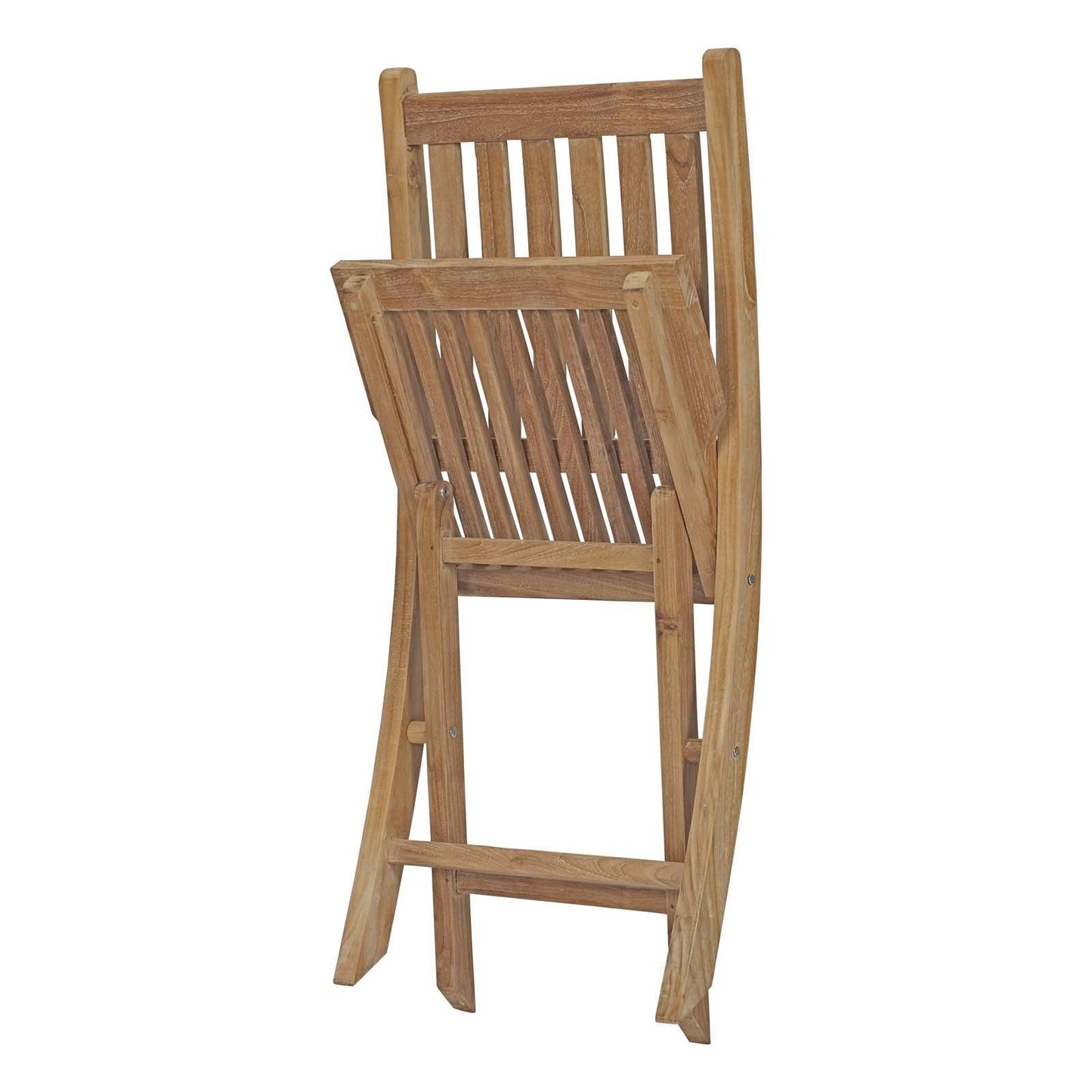 Modway Marina Outdoor Patio Teak Folding Chair FredCo