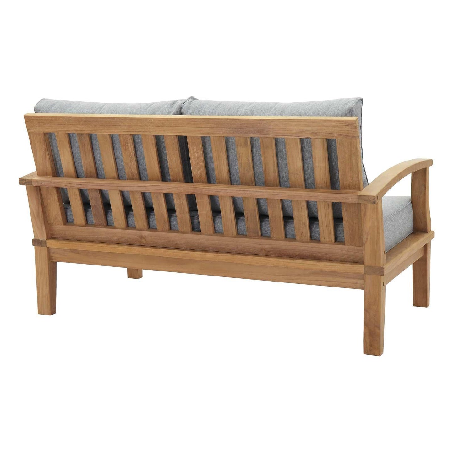 Modway Marina Outdoor Patio Teak Loveseat FredCo