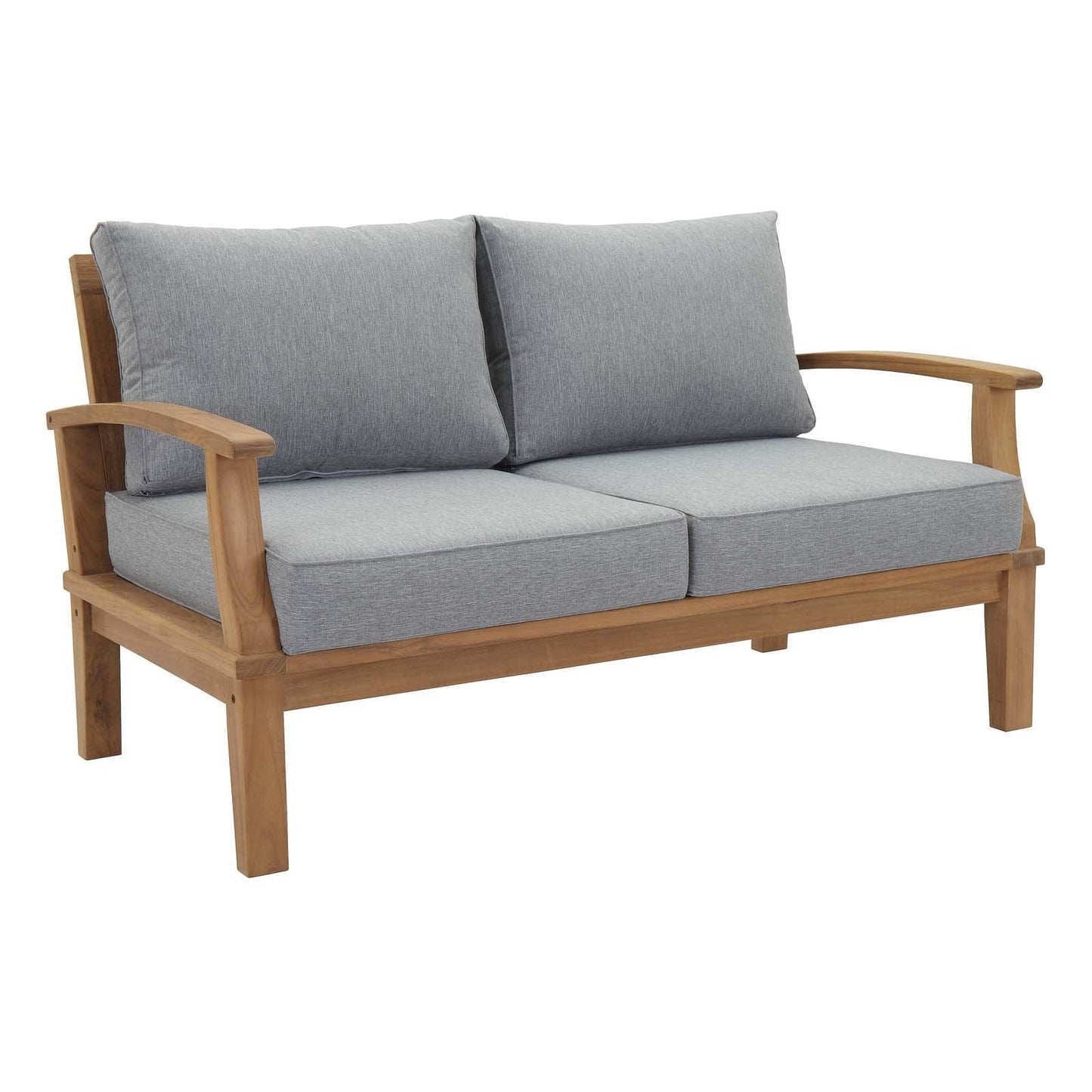 Modway Marina Outdoor Patio Teak Loveseat FredCo