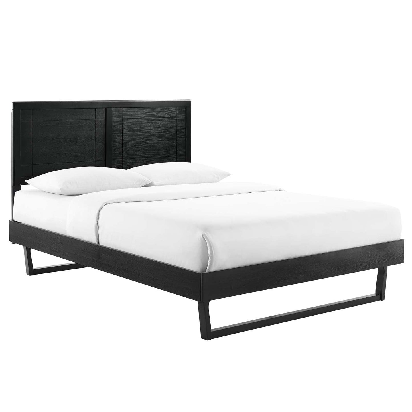 Modway Marlee King Wood Platform Bed With Angular Frame FredCo