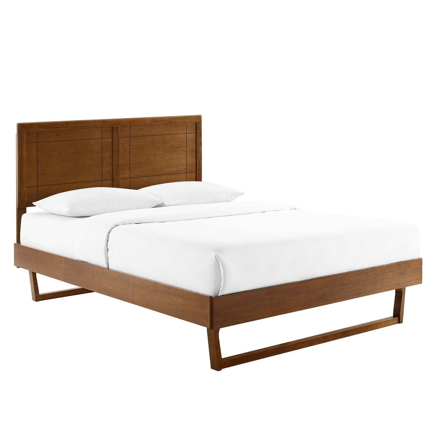Modway Marlee King Wood Platform Bed With Angular Frame FredCo