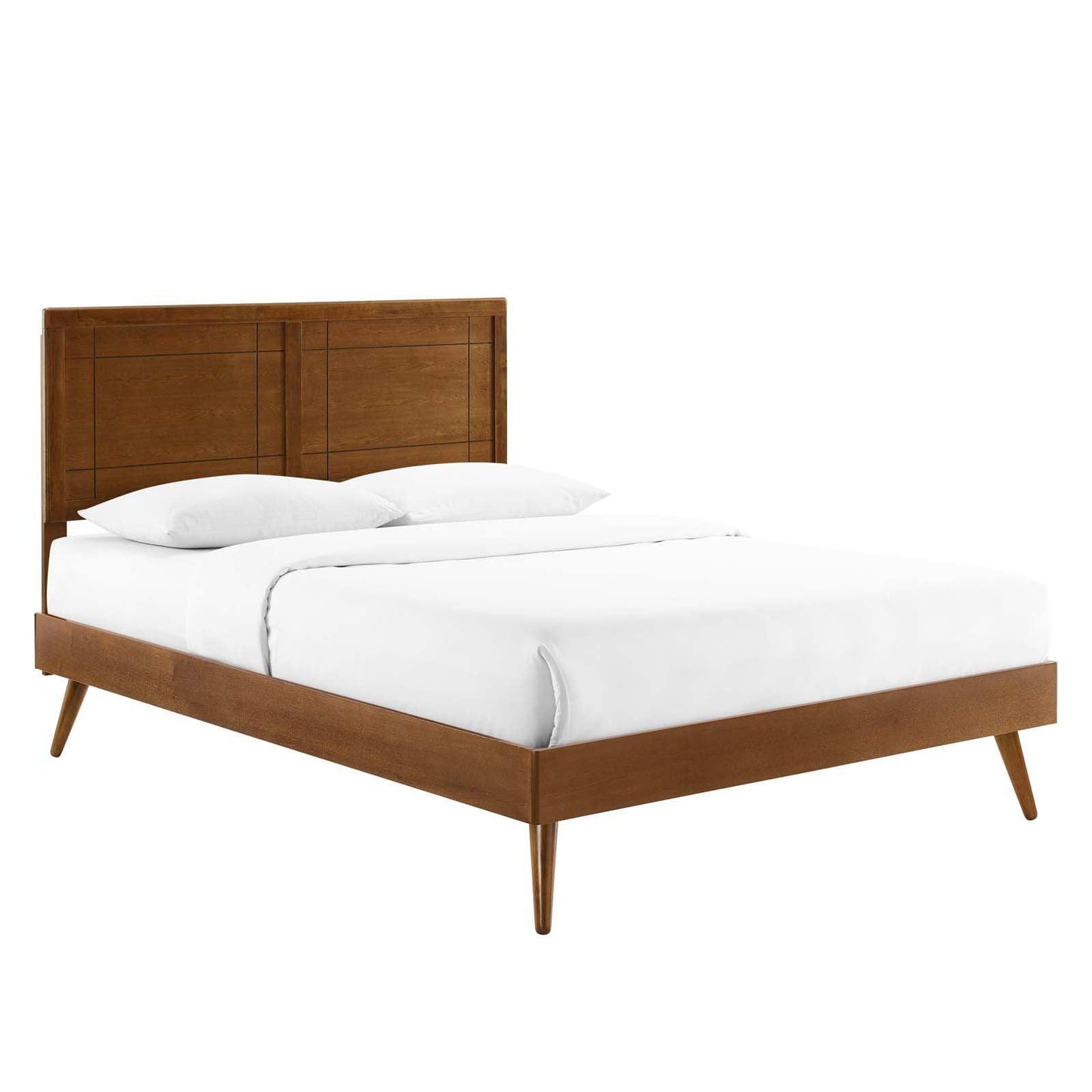 Modway Marlee Twin Wood Platform Bed With Splayed Legs FredCo
