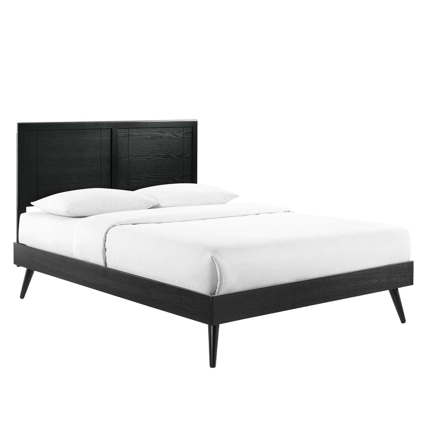 Modway Marlee Twin Wood Platform Bed With Splayed Legs FredCo