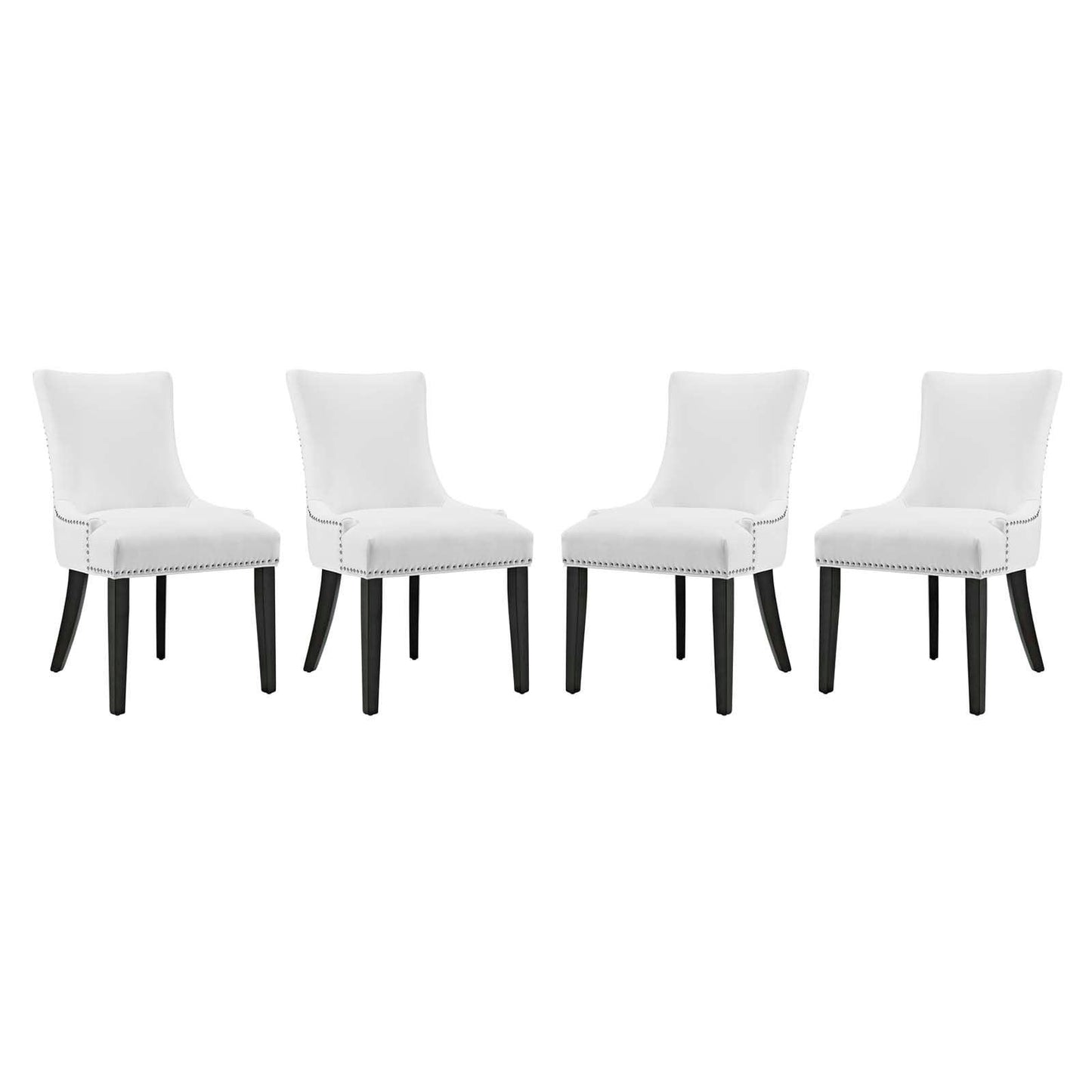 Modway Marquis Dining Chair Faux Leather Set of 4 FredCo