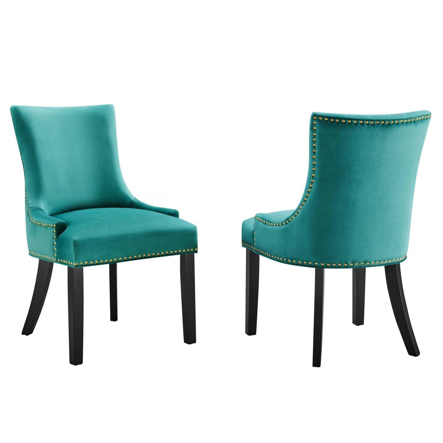 Modway Marquis Performance Velvet Dining Chairs - Set of 2 FredCo