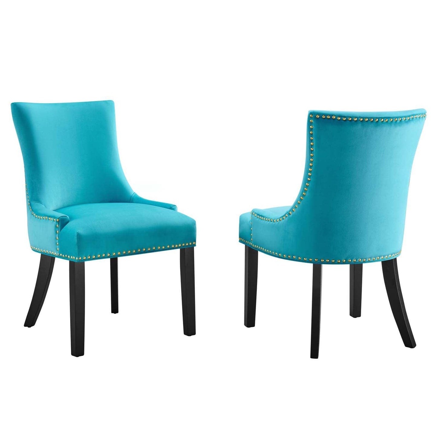 Modway Marquis Performance Velvet Dining Chairs - Set of 2 FredCo
