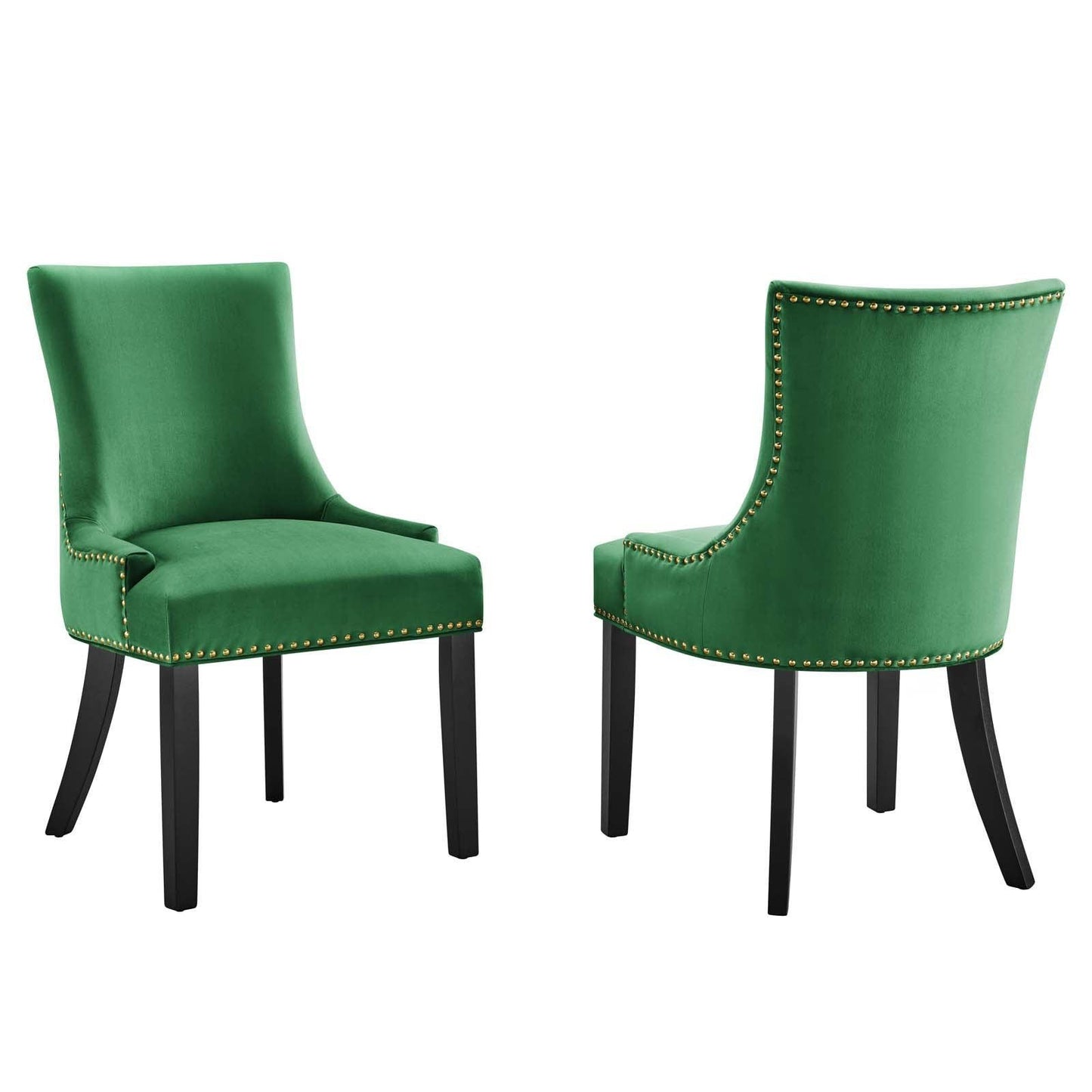 Modway Marquis Performance Velvet Dining Chairs - Set of 2 FredCo