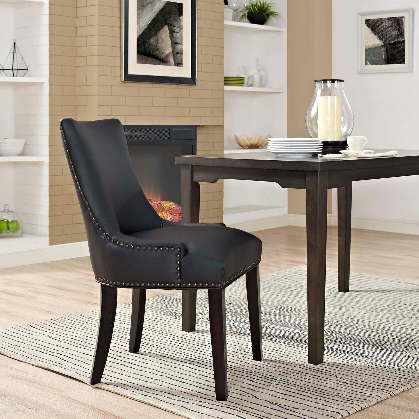 Modway Marquis Vegan Leather Dining Chair FredCo