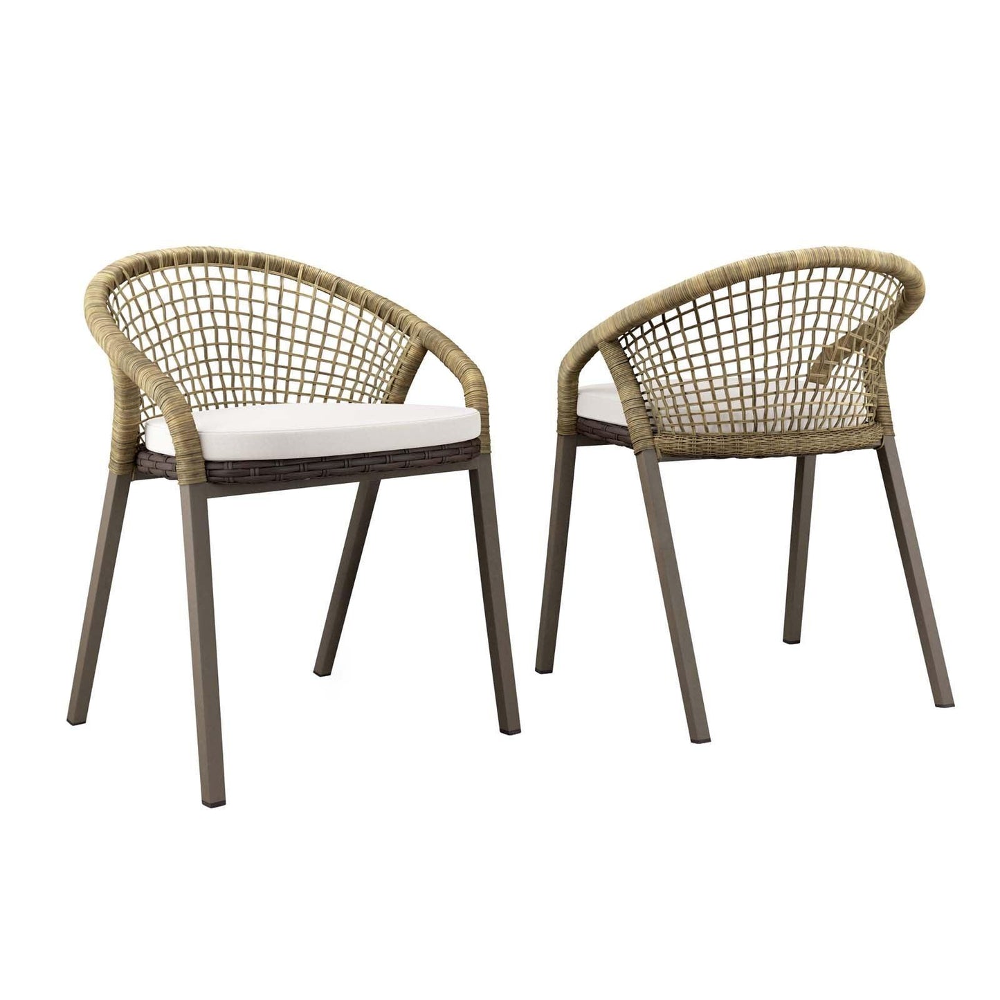 Modway Meadow Outdoor Patio Dining Chairs Set of 2 FredCo