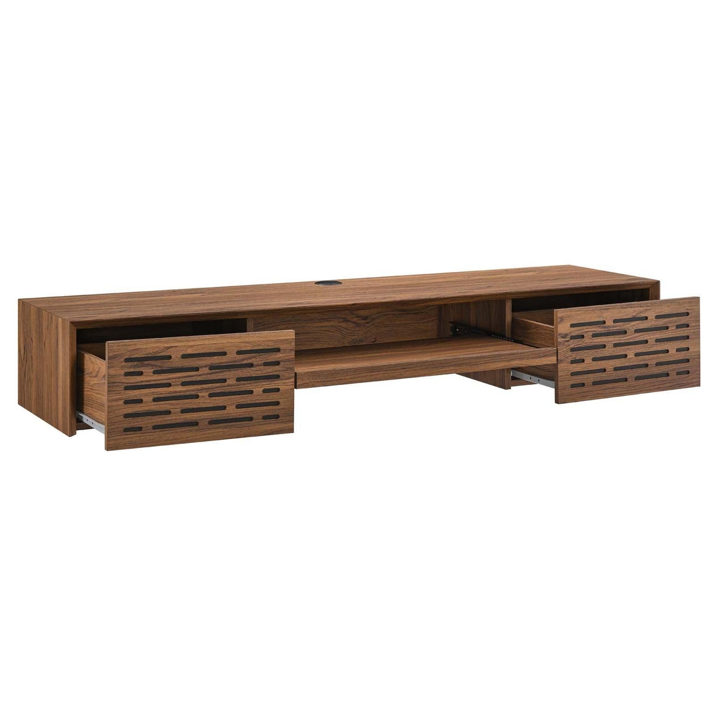 Modway Merit 60" Wall Mount Wood Office Desk FredCo