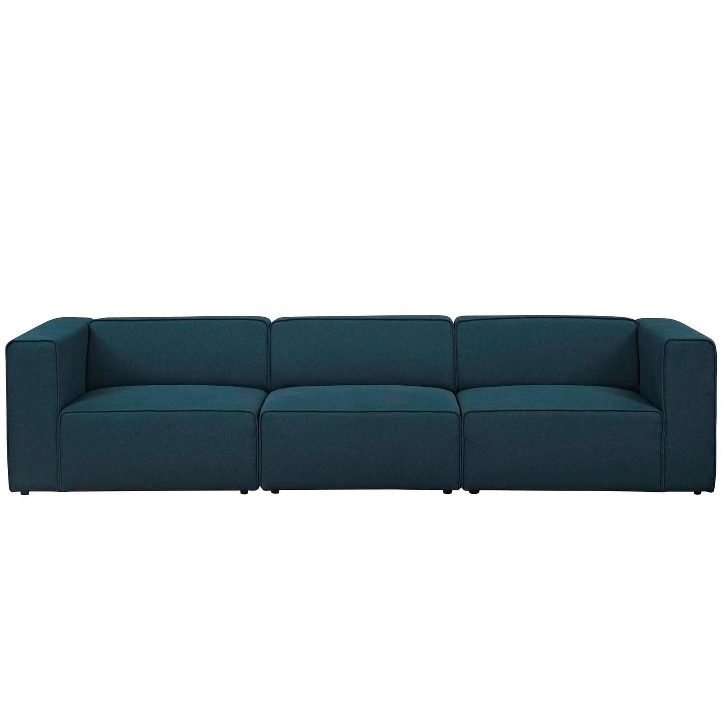 Modway Mingle 3 Piece Upholstered Fabric Sectional Sofa Set FredCo