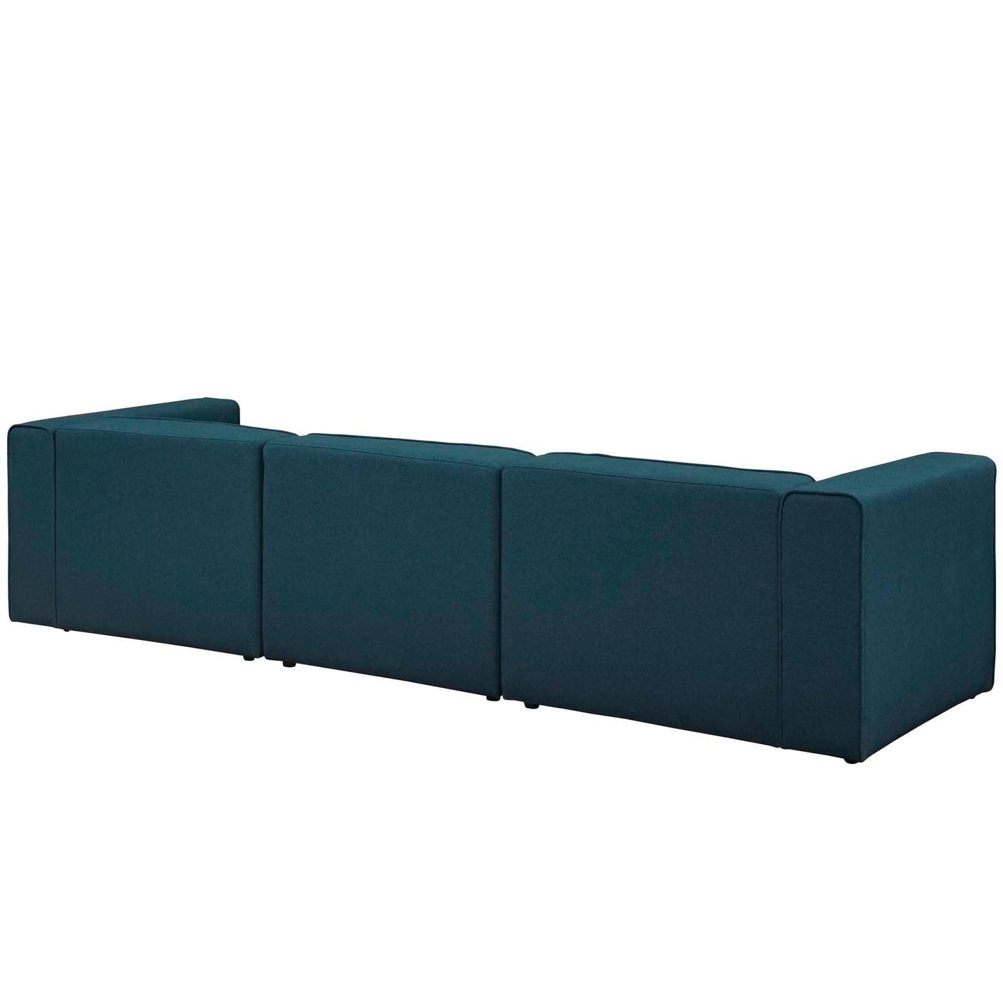 Modway Mingle 3 Piece Upholstered Fabric Sectional Sofa Set FredCo
