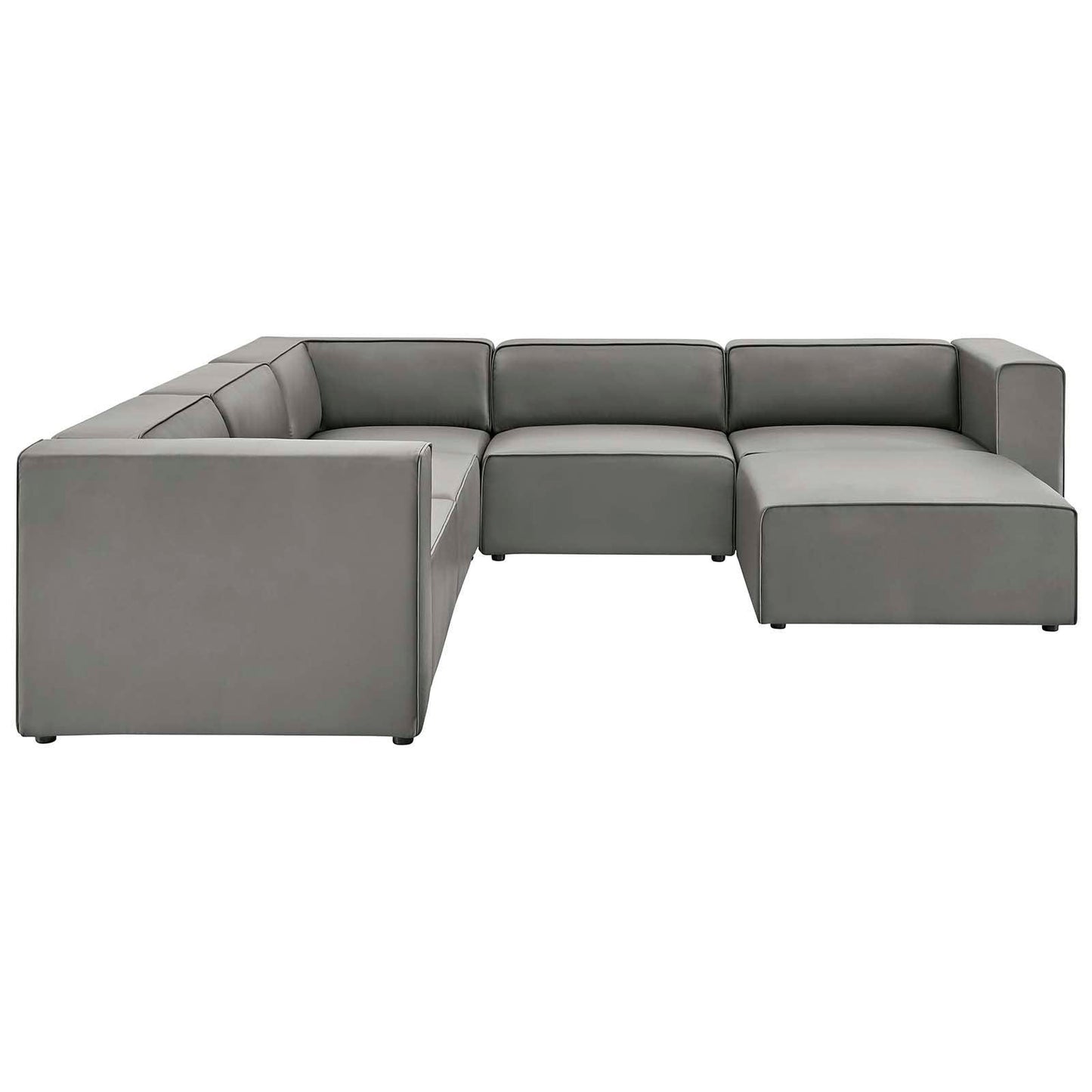 Modway Mingle Vegan Leather 6-Piece Furniture Set FredCo