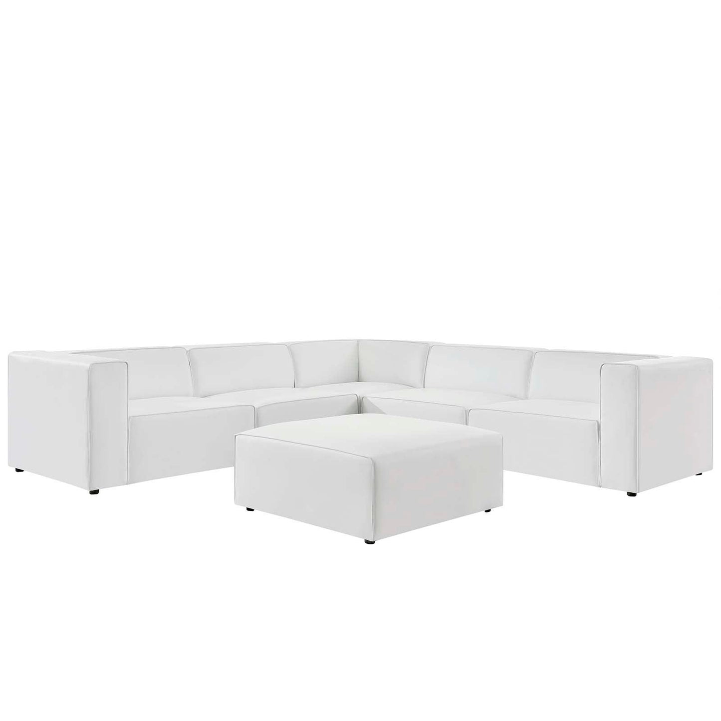 Modway Mingle Vegan Leather 6-Piece Furniture Set FredCo