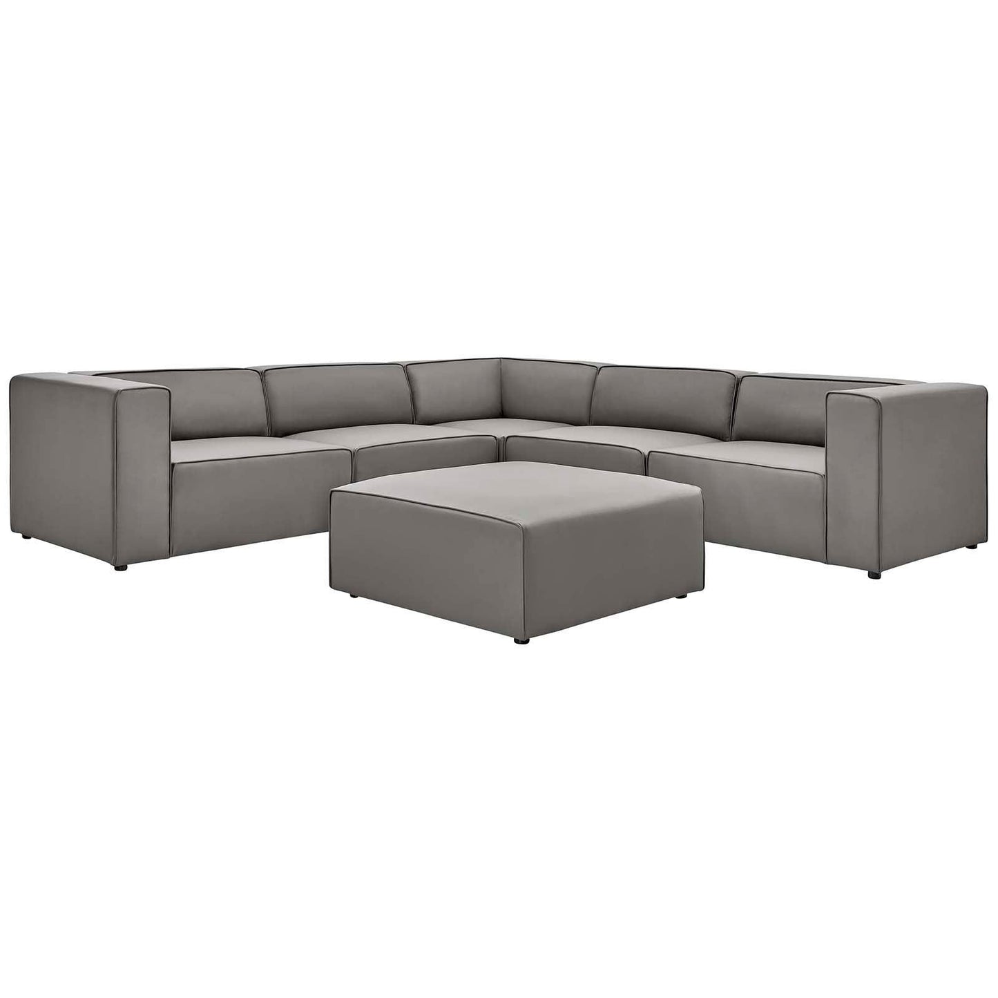 Modway Mingle Vegan Leather 6-Piece Furniture Set FredCo