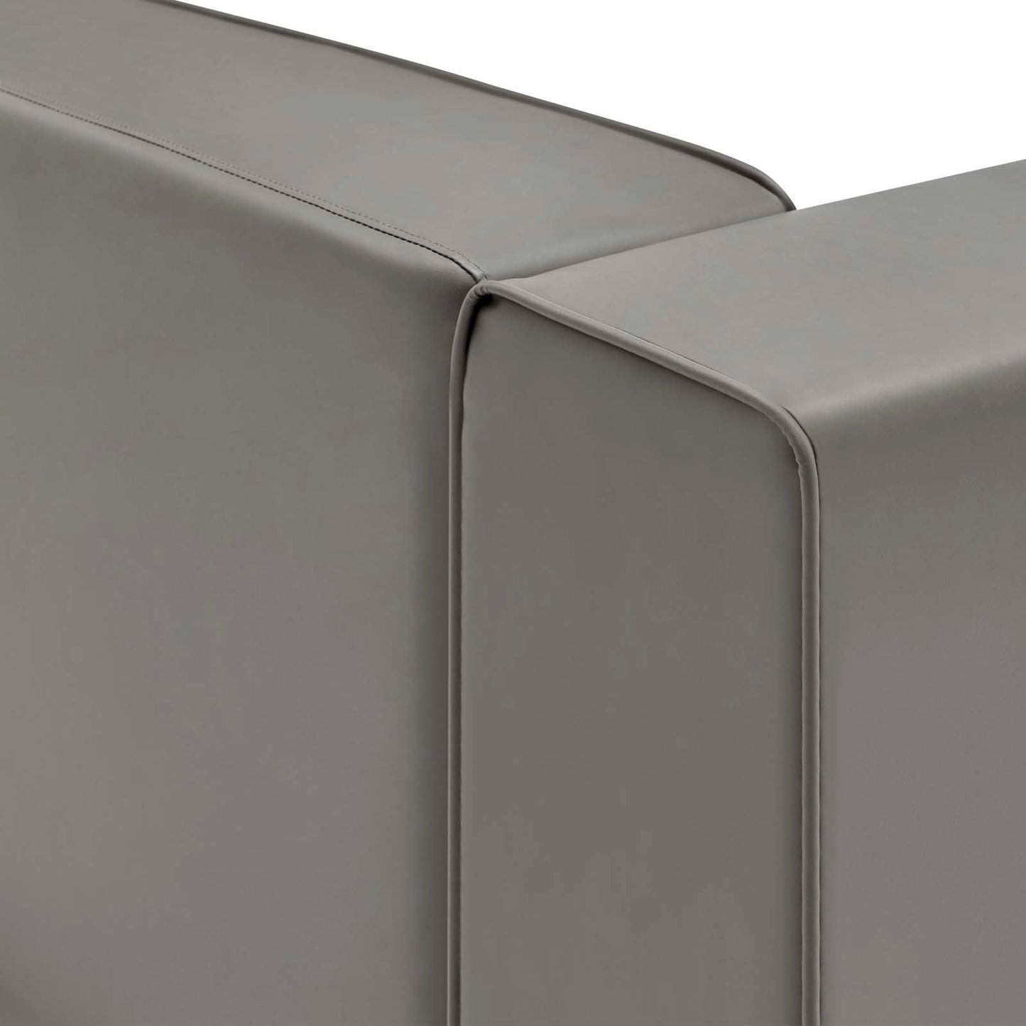 Modway Mingle Vegan Leather Right-Arm Chair FredCo