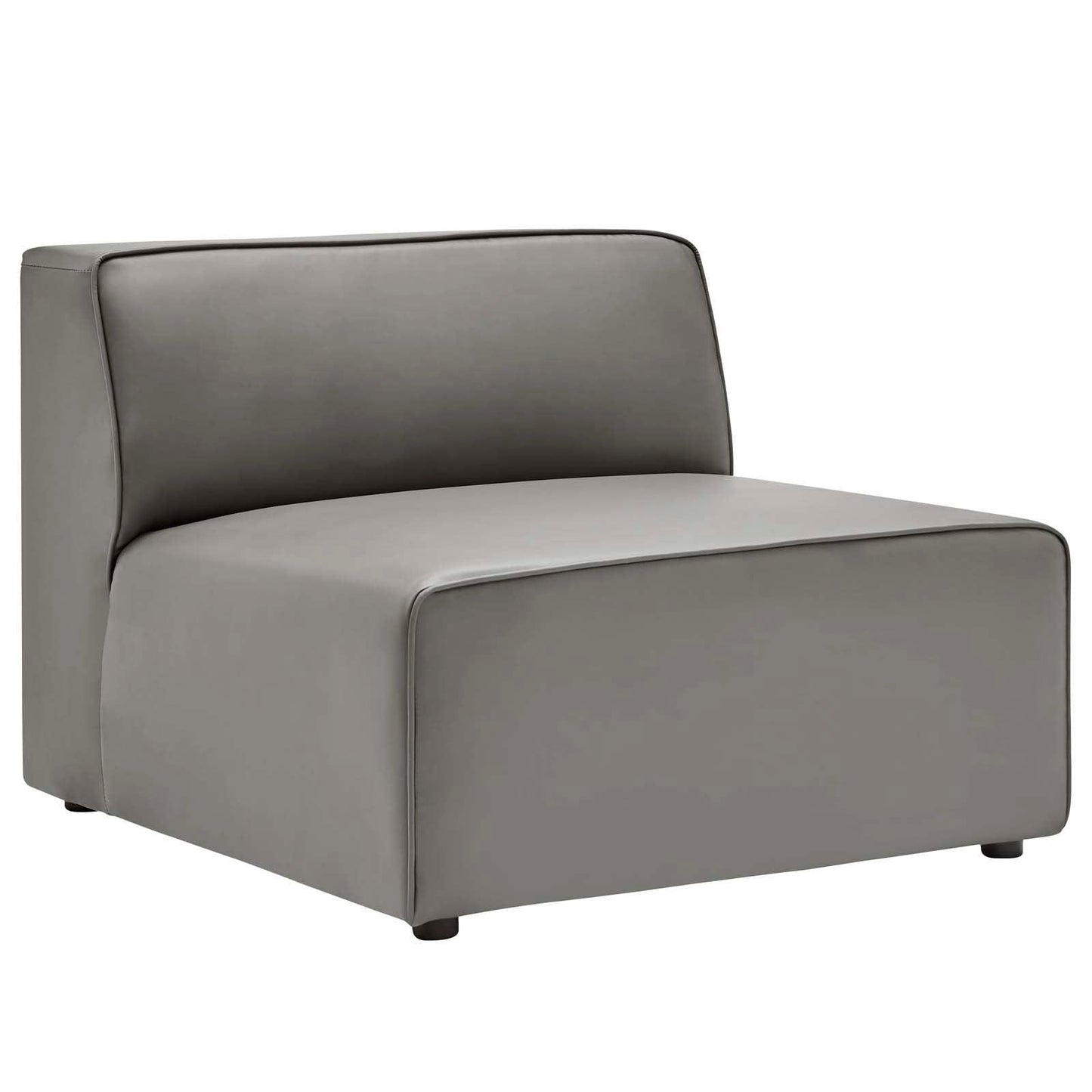 Modway Mingle Vegan Leather Sofa and Ottoman Set FredCo