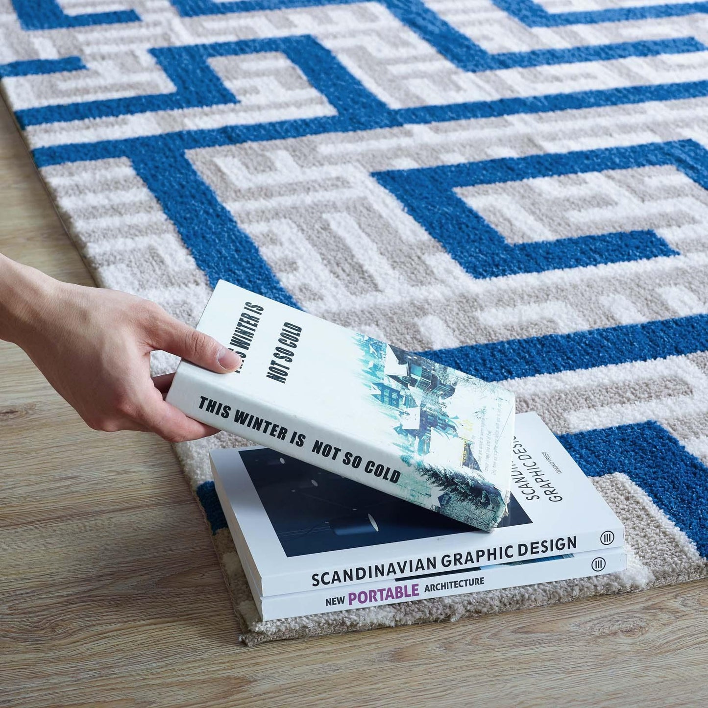 Modway Nahia Geometric Maze Area Rug FredCo
