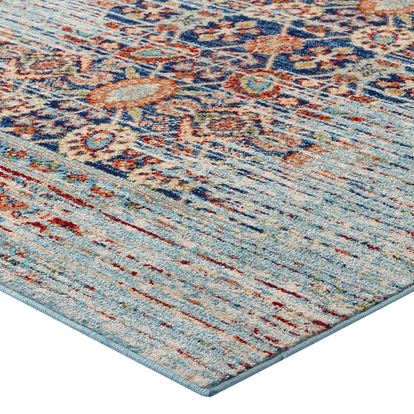 Modway Naria Distressed Persian Medallion Area Rug FredCo