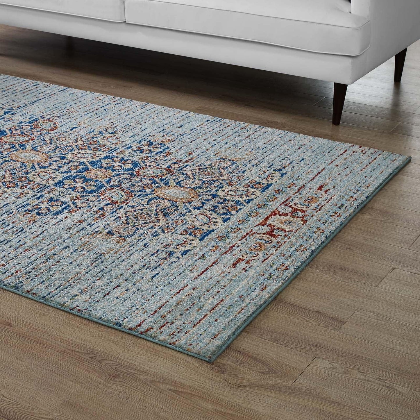 Modway Naria Distressed Persian Medallion Area Rug FredCo
