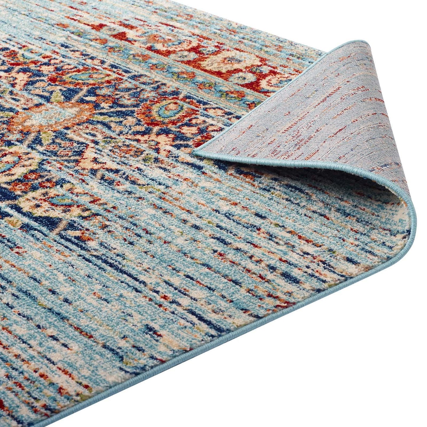 Modway Naria Distressed Persian Medallion Area Rug FredCo