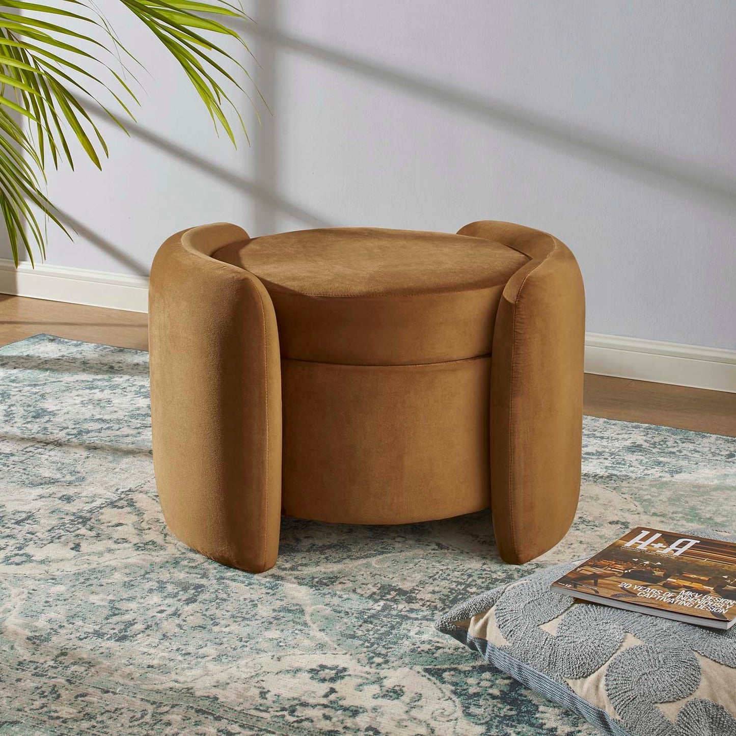 Modway Nebula Upholstered Performance Velvet Ottoman FredCo