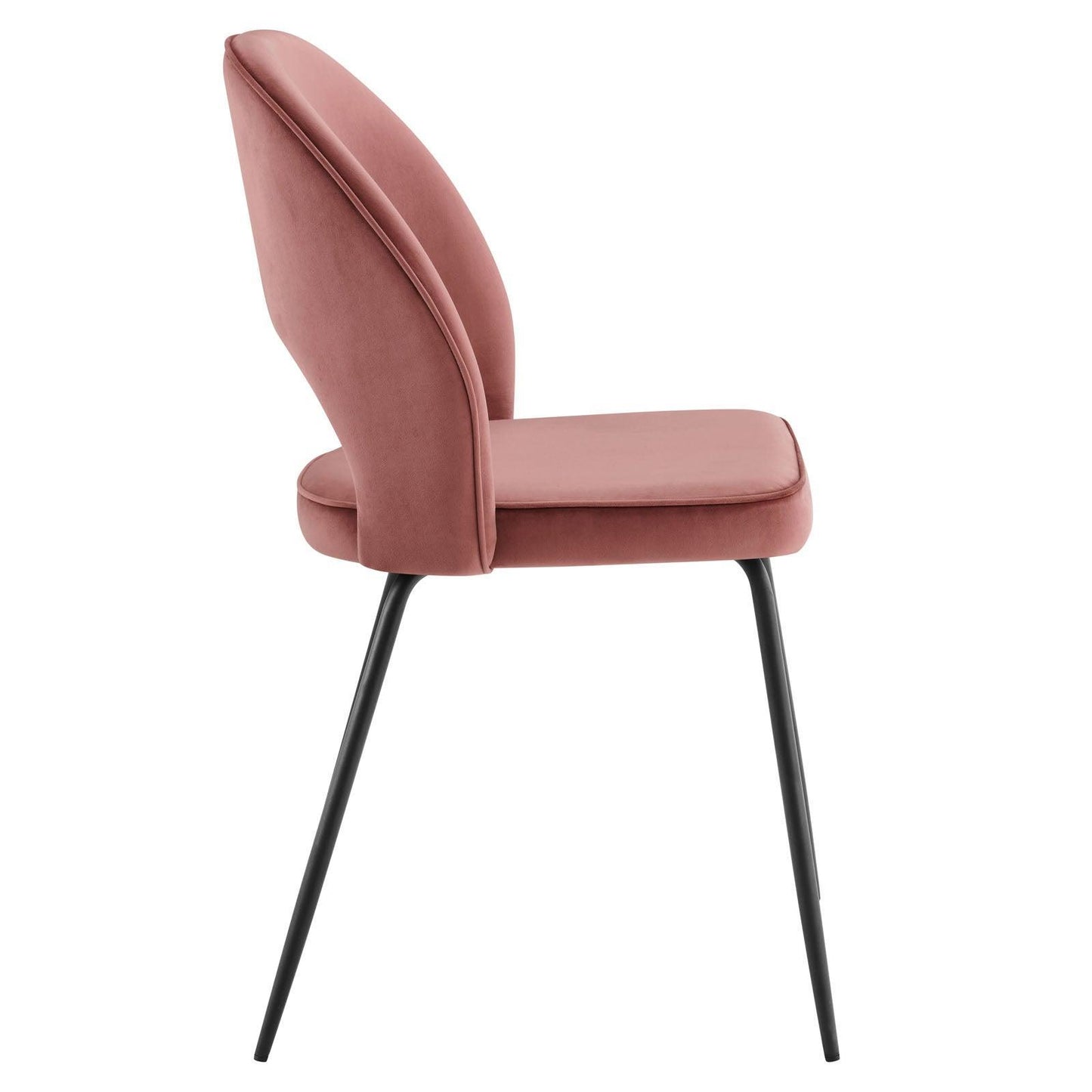 Modway Nico Performance Velvet Dining Chair Set of 2 FredCo