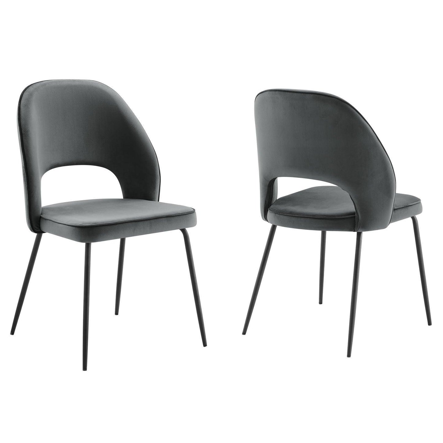 Modway Nico Performance Velvet Dining Chair Set of 2 FredCo