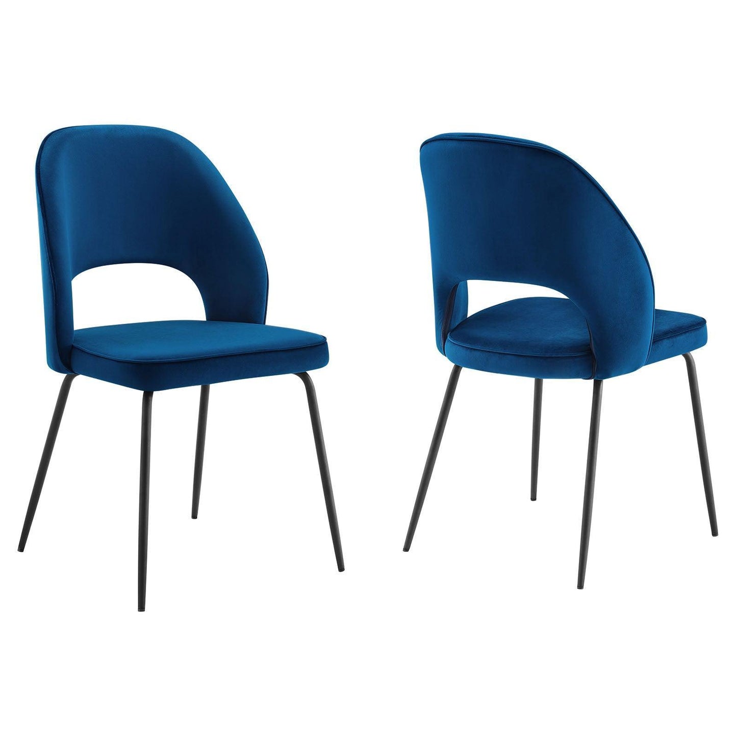 Modway Nico Performance Velvet Dining Chair Set of 2 FredCo