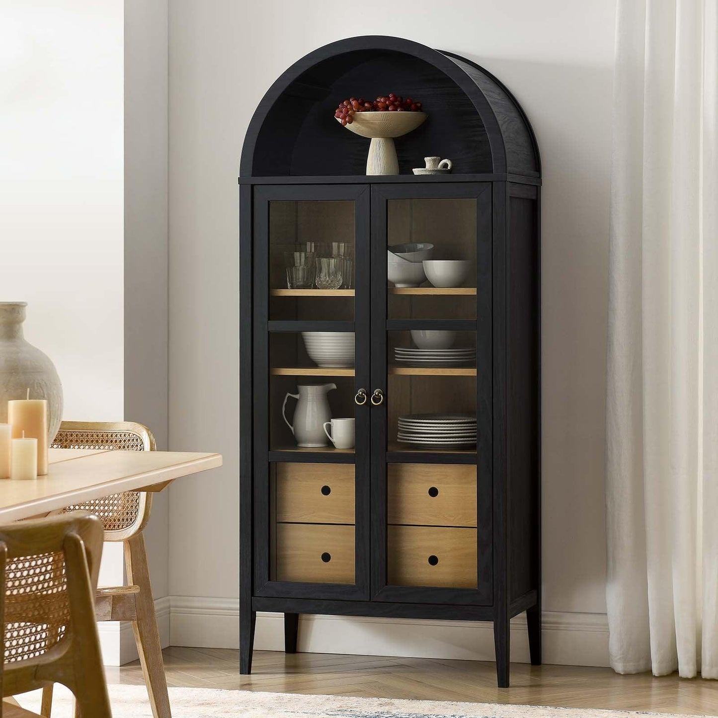 Modway Nolan Tall Storage Display Cabinet 71" FredCo