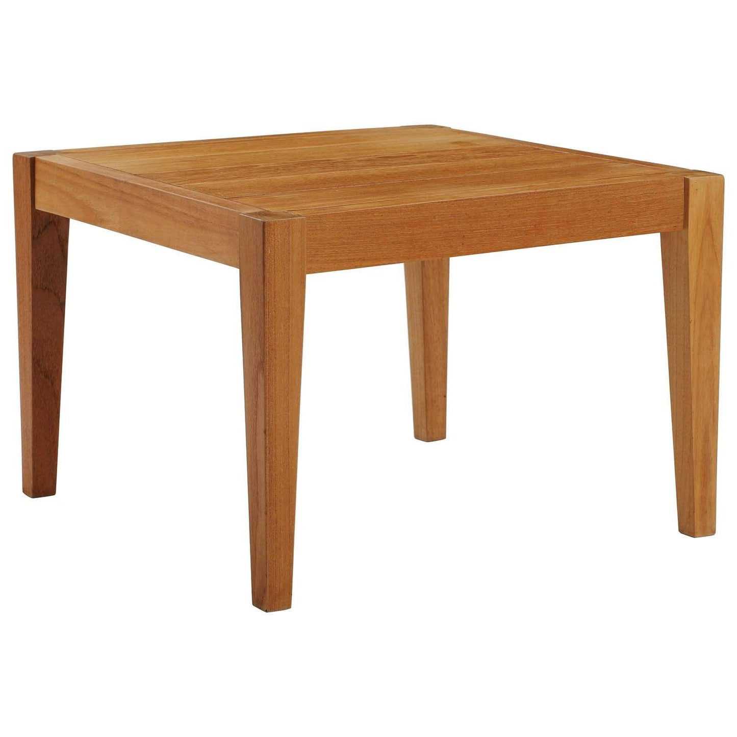 Modway Northlake Outdoor Patio Premium Grade A Teak Wood Side Table FredCo