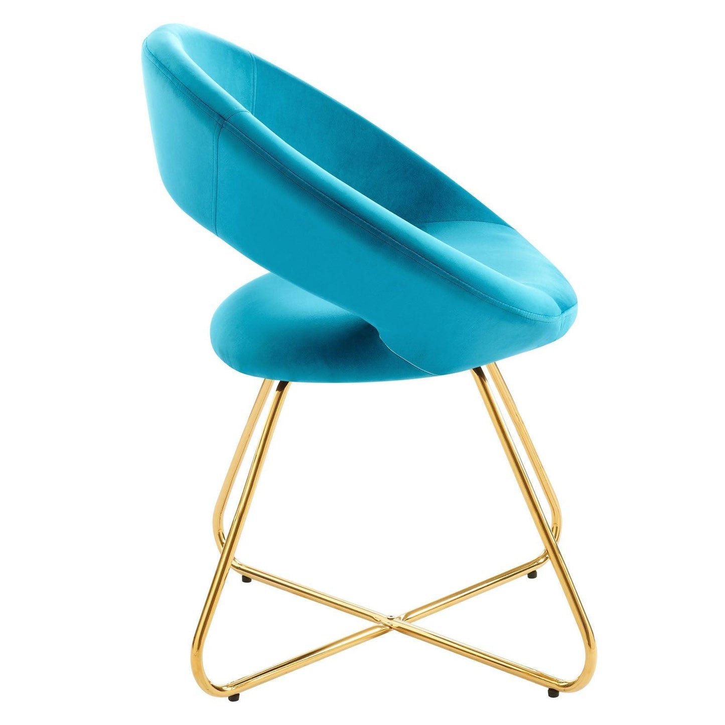 Modway Nouvelle Performance Velvet Dining Chair Set of 2 FredCo